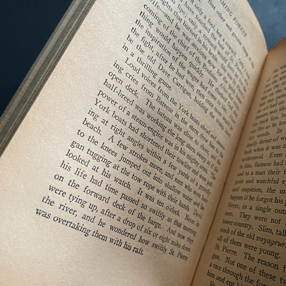 1921 Edition of The Flaming Forest Book by James Oliver Curwood - Picture 6 of 9